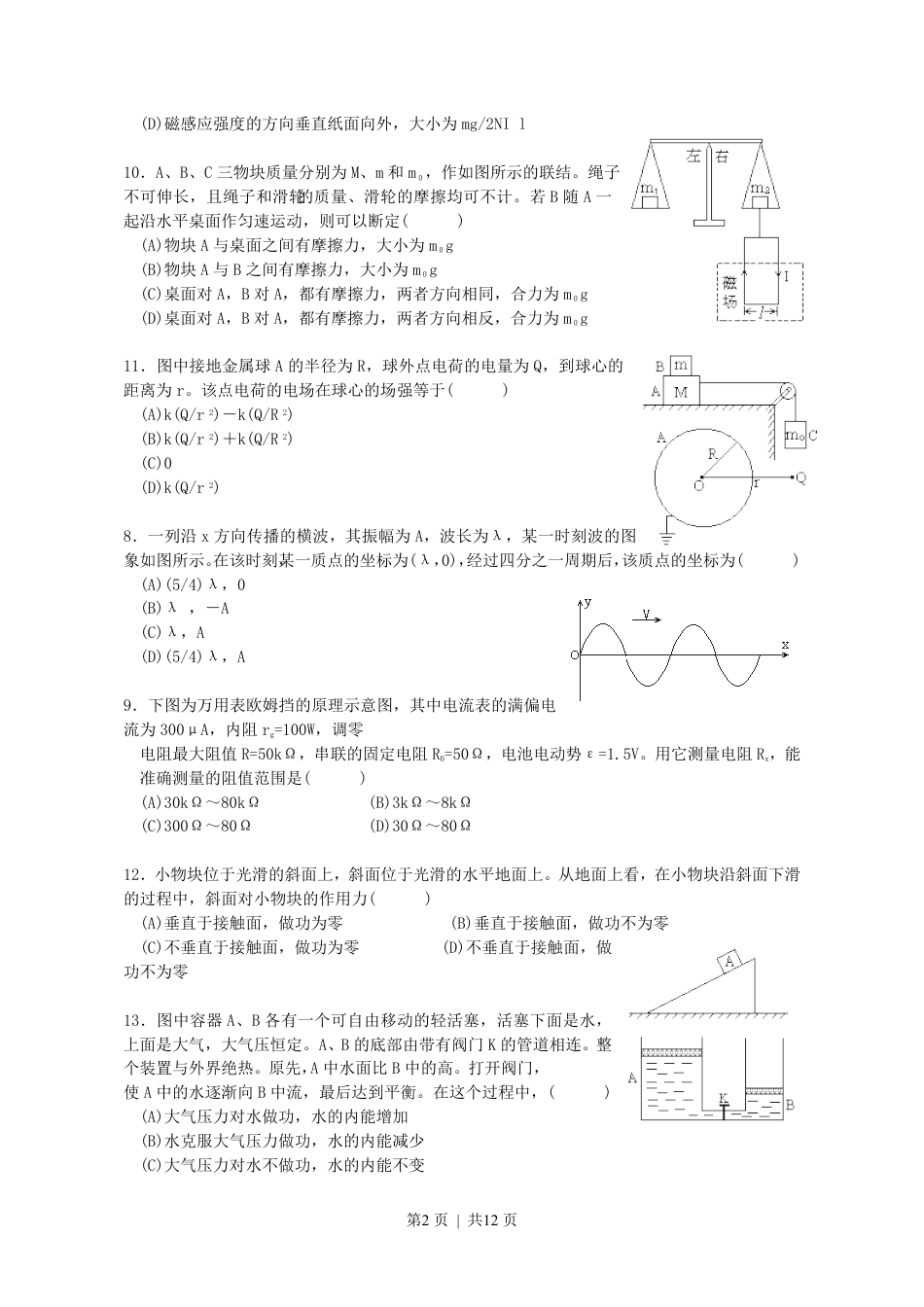 1993年福建高考物理真题及答案.pdf_第2页