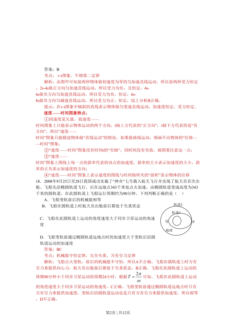 2009年高考物理真题（山东）（解析卷）.pdf_第2页