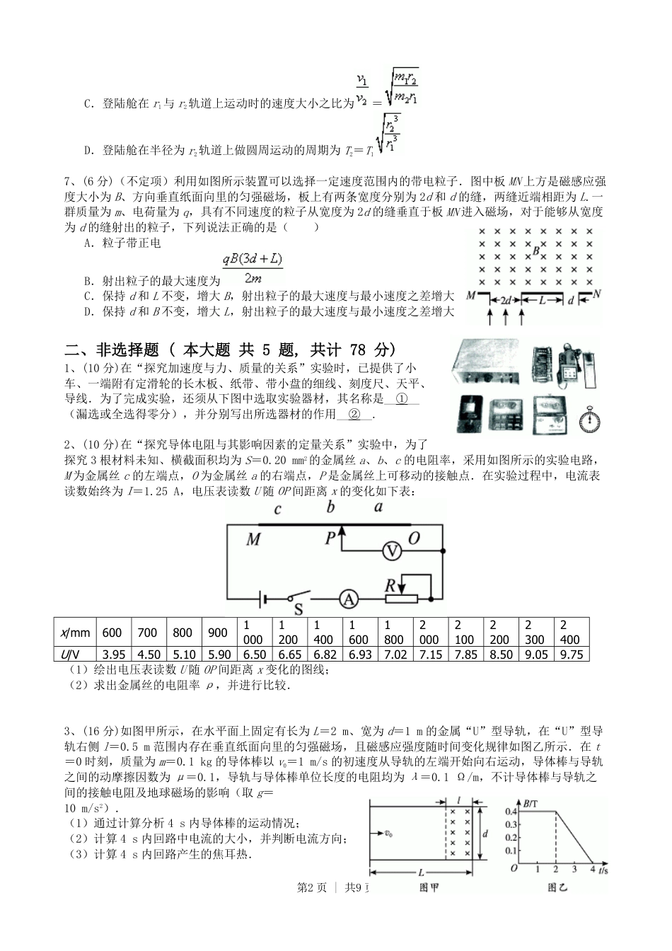 2010年高考物理真题（浙江）（解析卷）.pdf_第2页