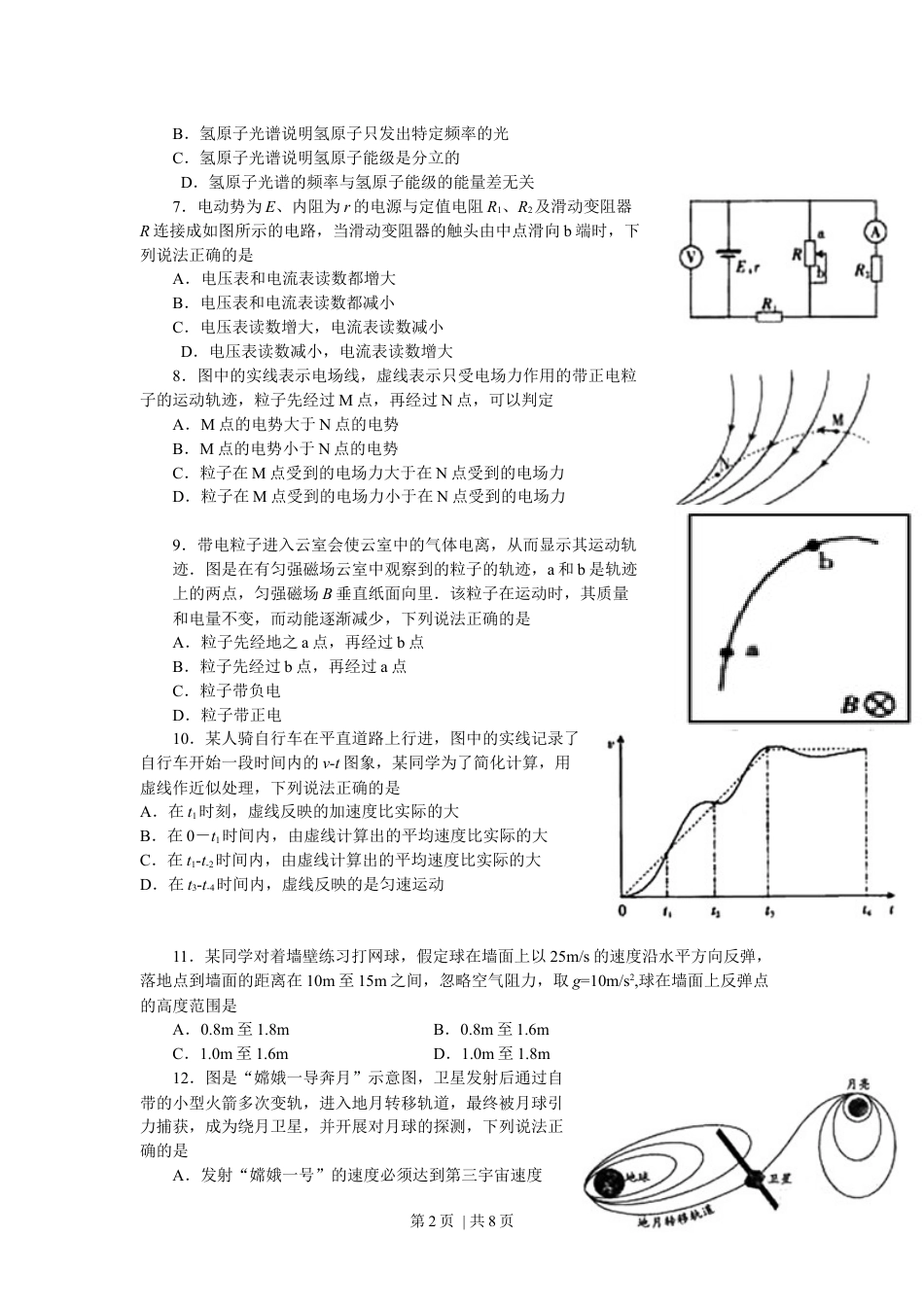 2008年高考物理试卷（广东）（空白卷）.docx_第2页