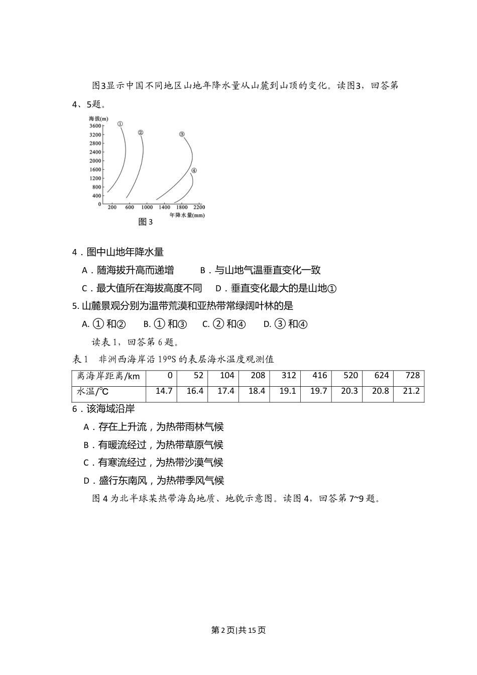 2009年高考地理试卷（北京）（解析卷）.doc_第2页