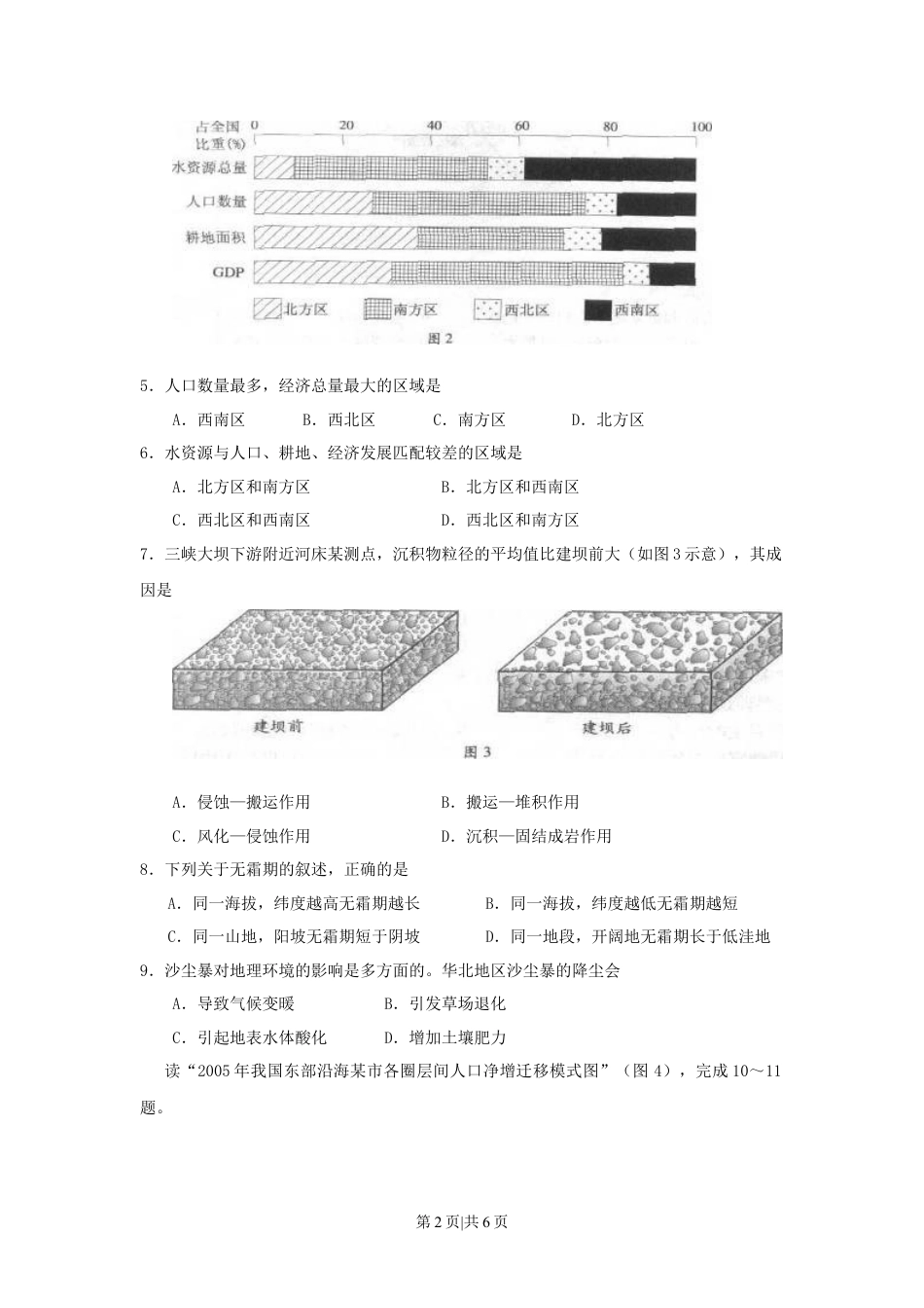 2010年高考地理试卷（广东）（空白卷）.docx_第2页