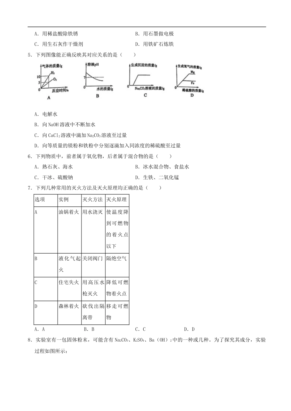 2022年山东省枣庄市中考化学真题kaoda.com.docx_第2页