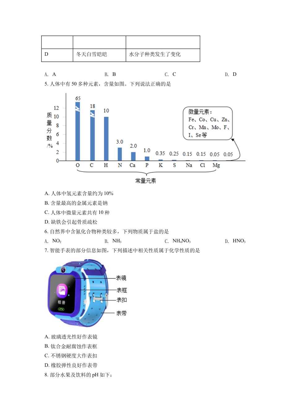 2022年四川省成都市中考化学试卷及答案kaoda.com.docx_第2页