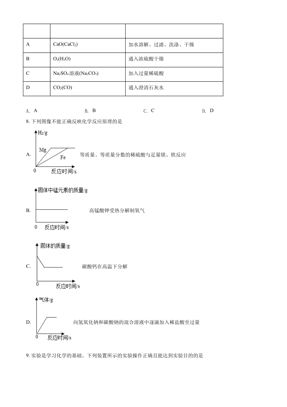 kaoda.com：2022年四川省凉山州中考化学真题（原卷版）kaoda.com.docx_第2页