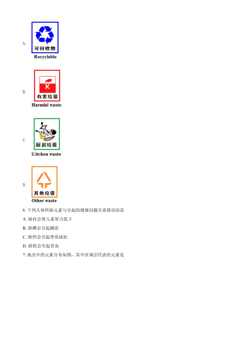 kaoda.com：江苏省常州市2020年中考化学试题（原卷版）kaoda.com.doc_第2页