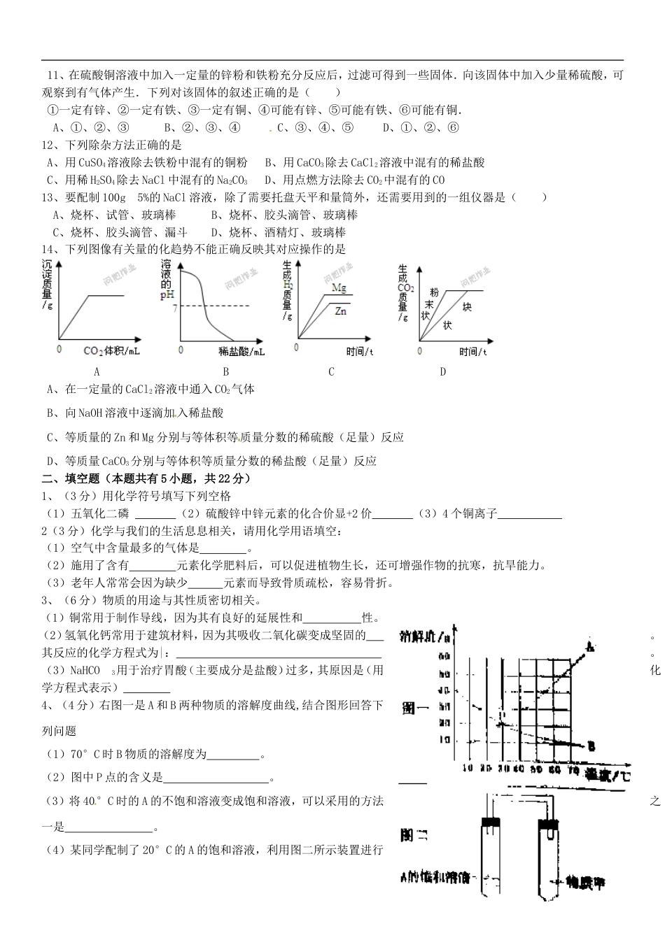 广东省揭阳市2015年中考化学真题试题（含答案）kaoda.com.doc_第2页