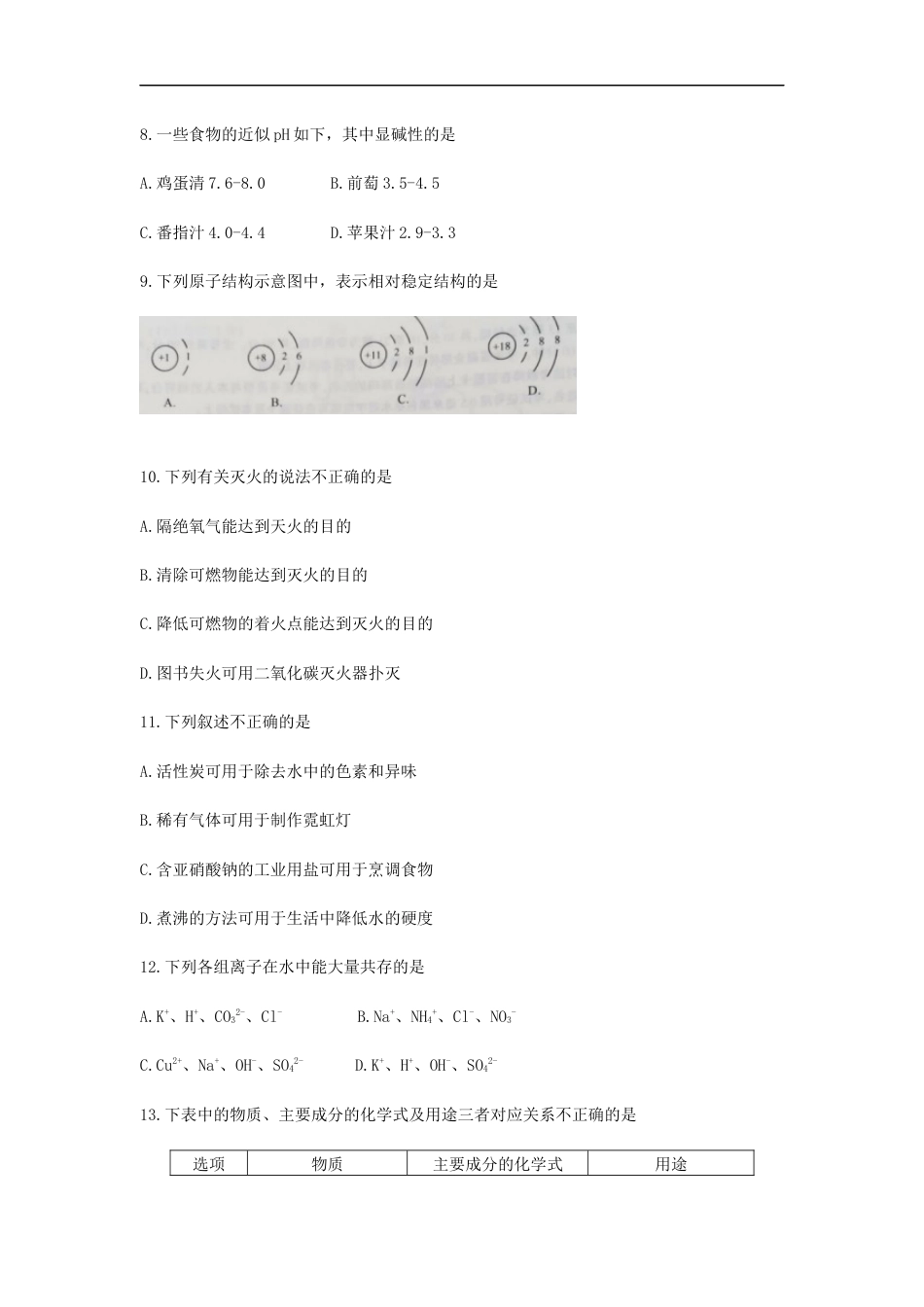 江苏省南京市2019年中考化学真题试题kaoda.com.docx_第2页