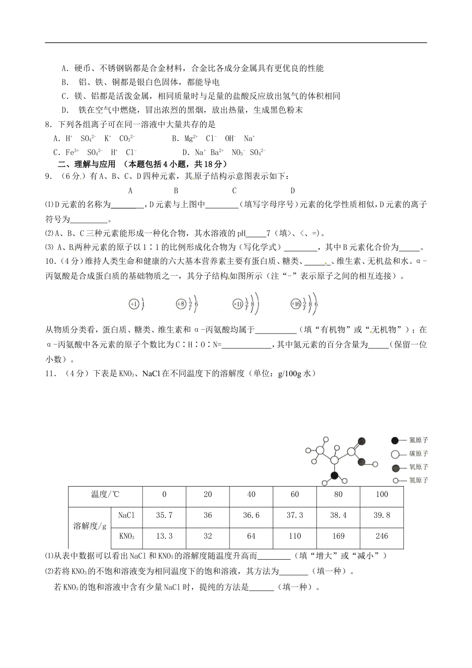 山东省菏泽市2015年中考化学真题试题（含答案）kaoda.com.doc_第2页