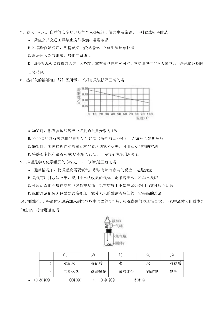 新疆乌鲁木齐市2017年中考化学真题试题（含答案）kaoda.com.DOC_第2页