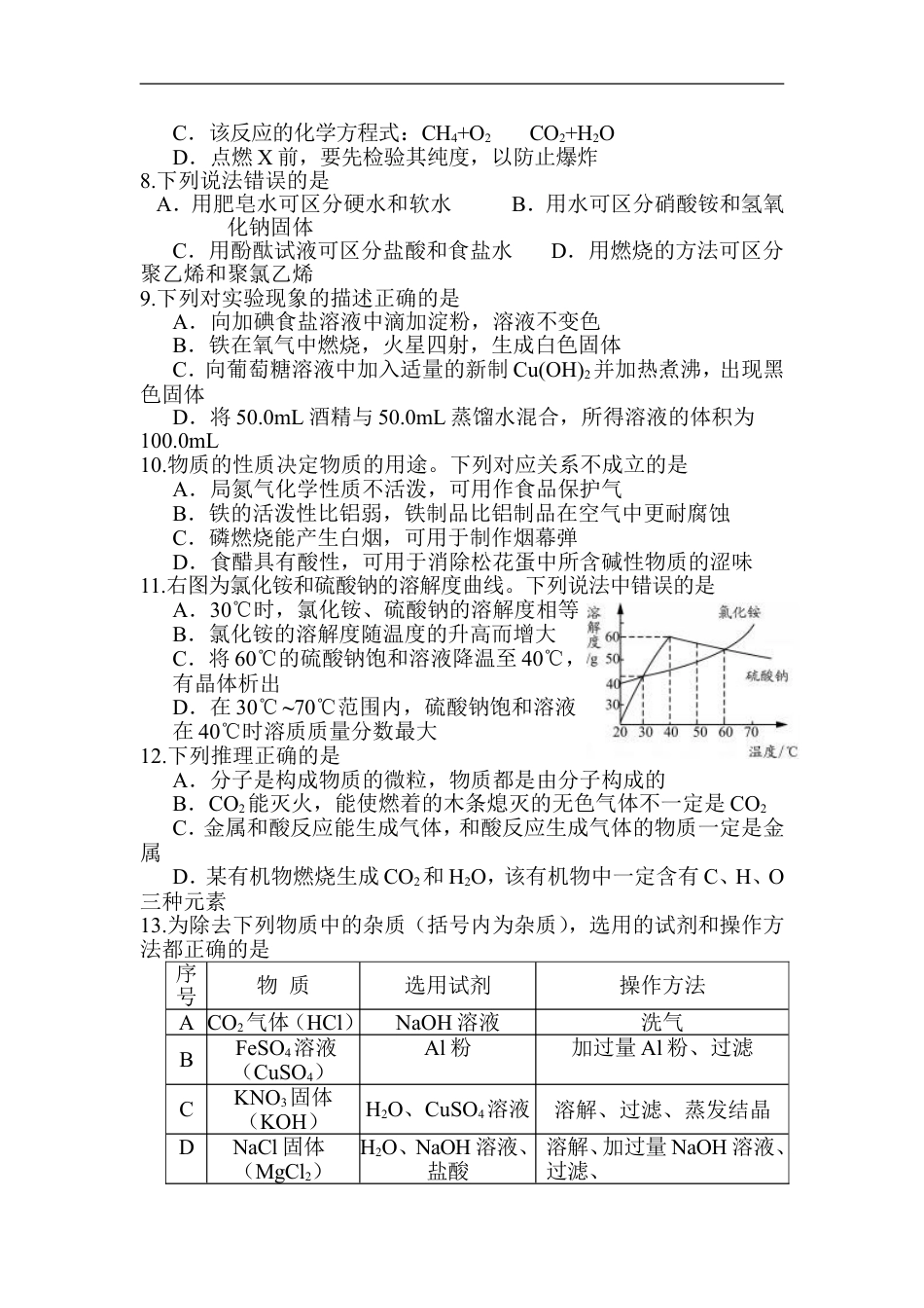 2012年江苏省镇江市中考化学试卷及答案kaoda.com.doc_第2页