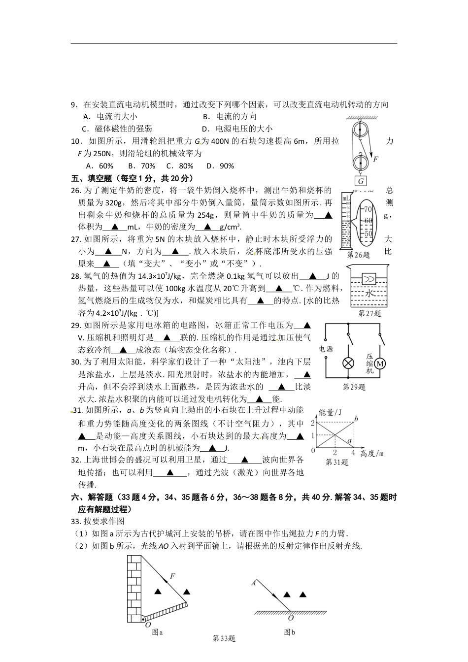 2010年徐州巿中考物理试题及答案kaoda.com.docx_第2页