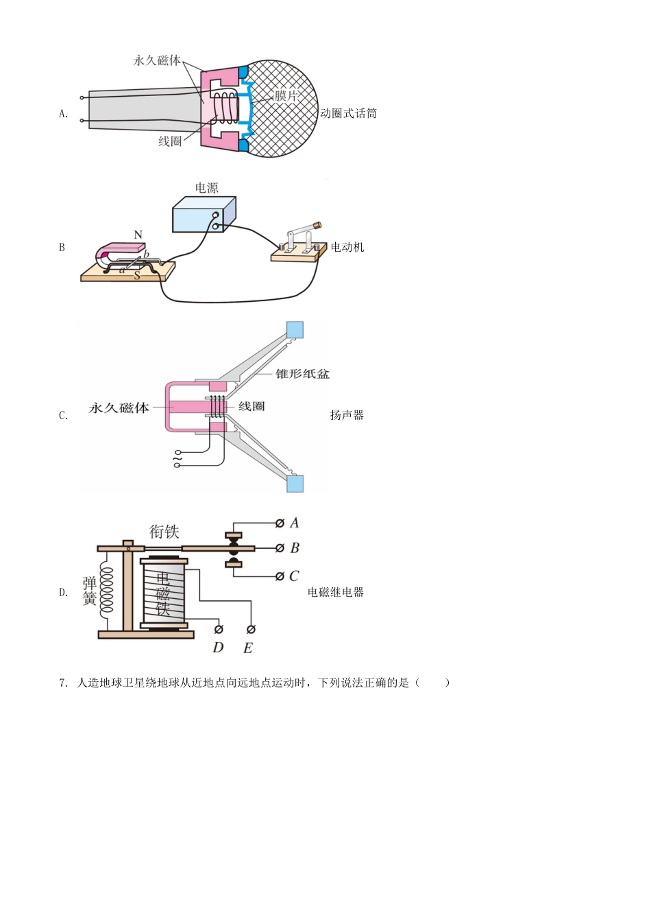 2020年黑龙江省绥化市中考物理试题（学生版）kaoda.com.doc_第2页