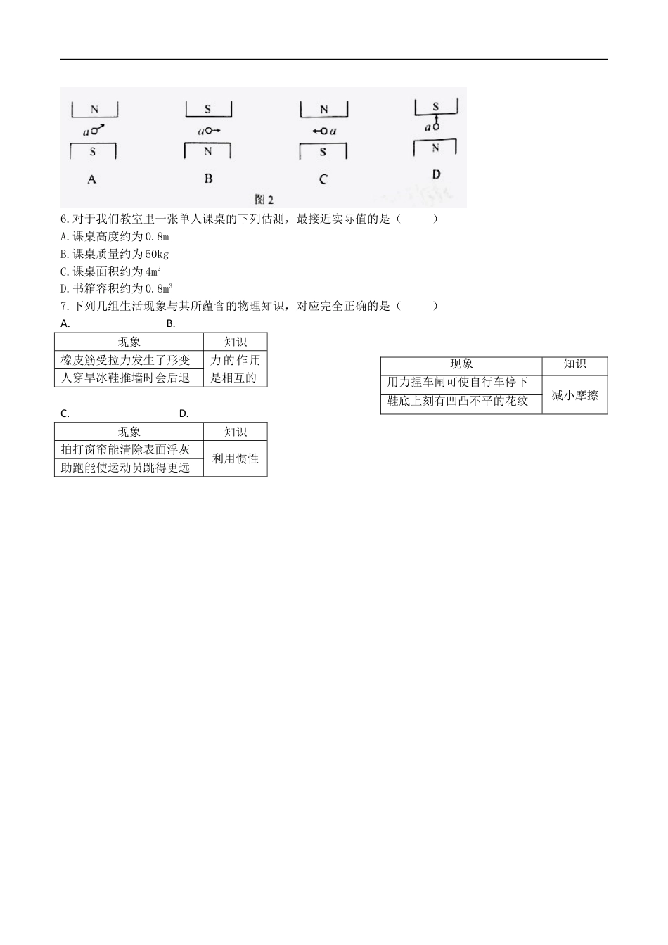 天津市2016年中考物理真题试题（含答案）kaoda.com.DOC_第2页