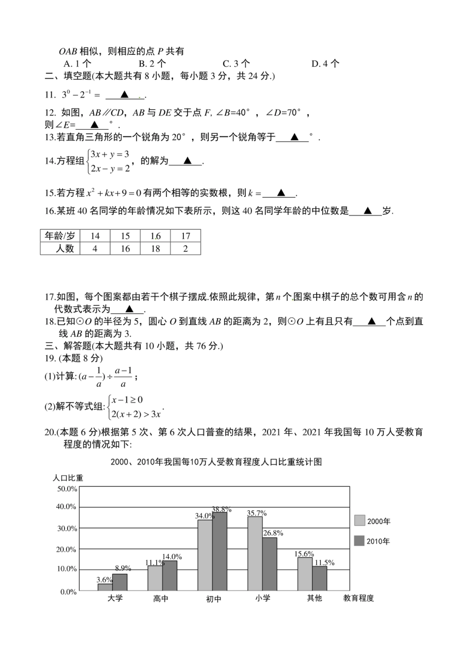 2021年中考数学试题及解析：江苏徐州kaoda.com.pdf_第2页