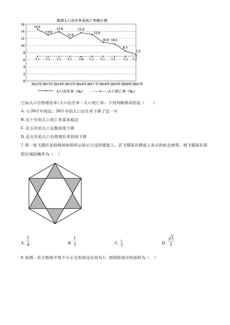 kaoda.com：2022年江苏省徐州市中考数学真题（原卷版）kaoda.com.docx_第2页