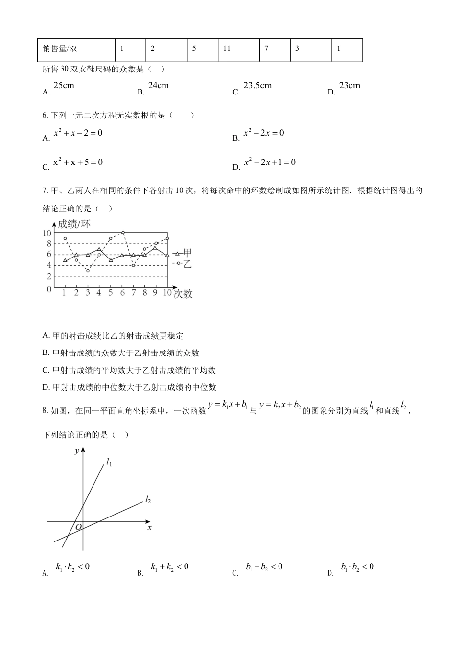 kaoda.com：2022年辽宁省抚顺本溪辽阳市中考数学真题（原卷版）kaoda.com.docx_第2页