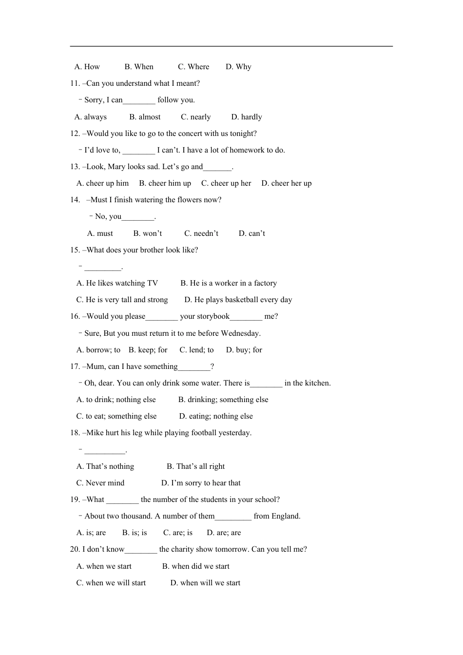 2009年江苏宿迁市中考英语试题及答案kaoda.com.doc_第2页