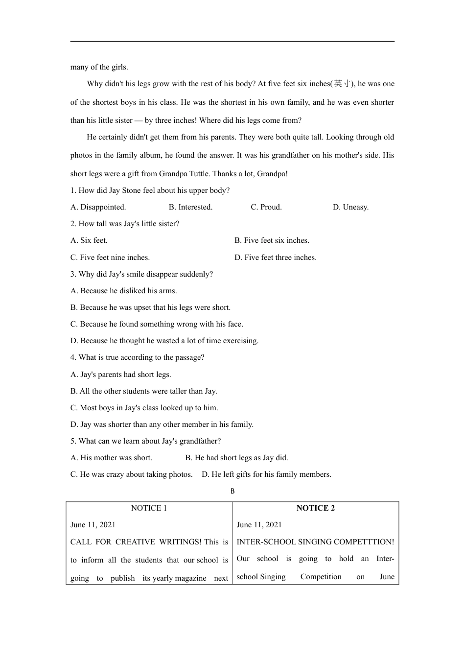 2021年四川省绵阳市英语中考真题（答案版）kaoda.com.doc_第2页