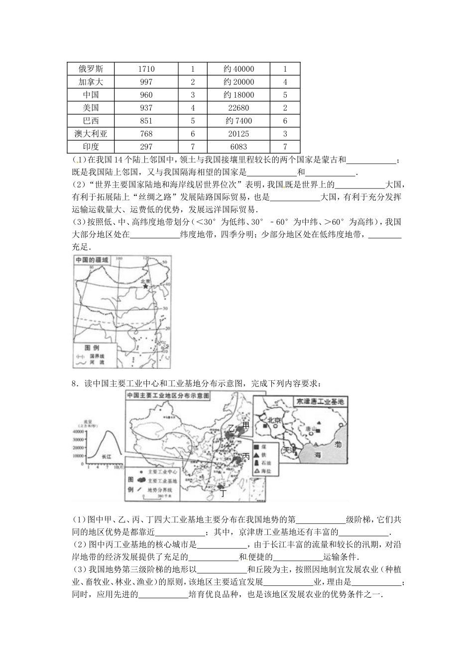 宁夏2016年中考地理真题试题（含解析）kaoda.com.doc_第2页