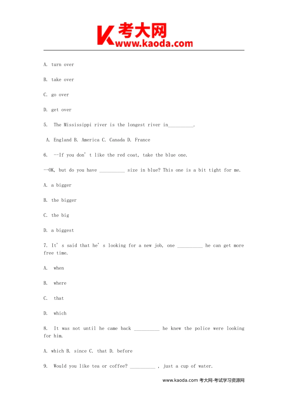 考大网_2015年江西特岗教师招聘考试初中英语真题kaoda.com.doc_第2页