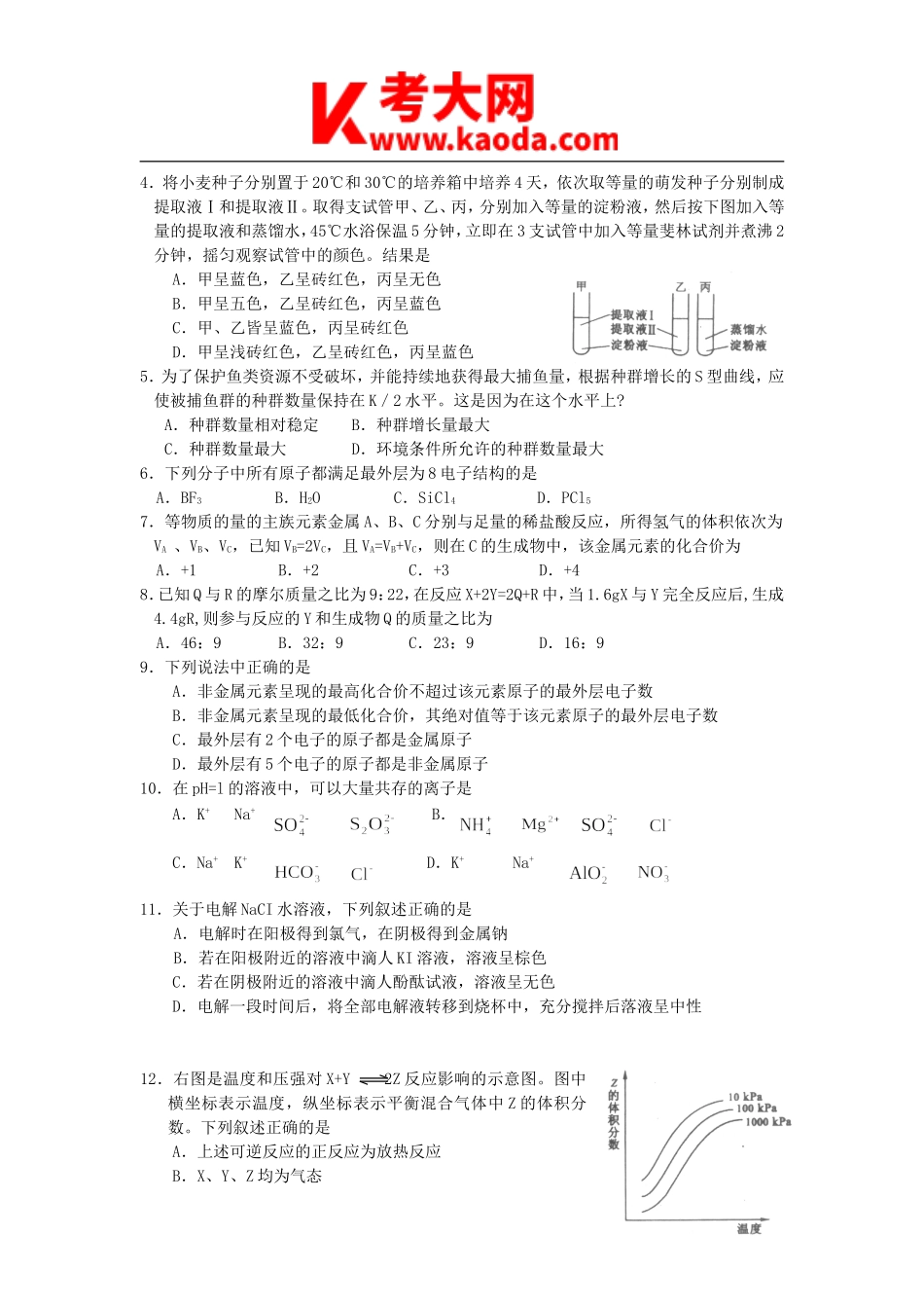 考大网_2010年浙江宁波科学教师招聘考试真题kaoda.com.doc_第2页