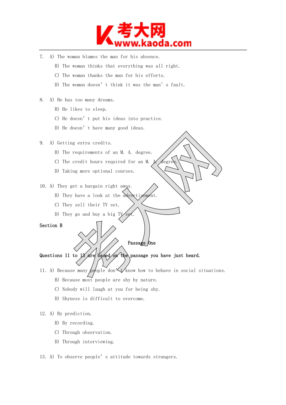 考大网_1993年6月英语六级真题及答案kaoda.com.doc_第2页