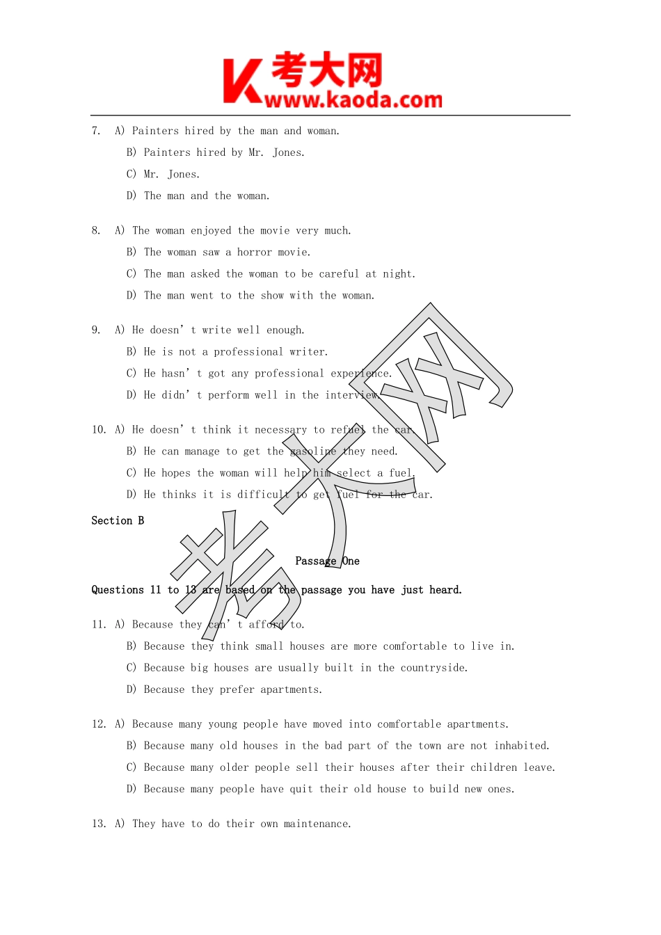 考大网_1995年1月英语六级真题及答案kaoda.com.doc_第2页