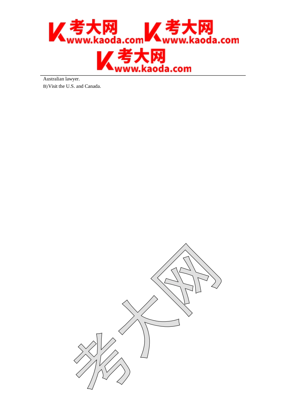 考大网_2019年6月大学英语四级考试真题kaoda.com.doc_第2页